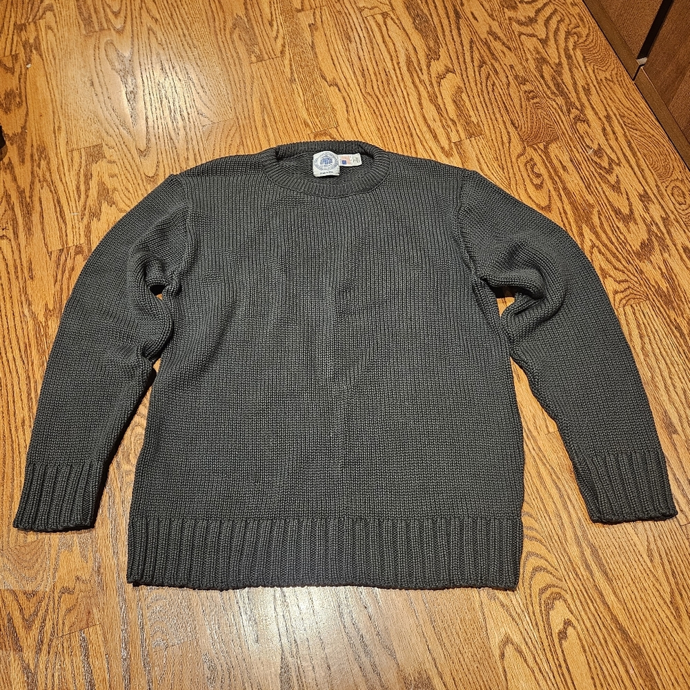 J Press Cotton Crewneck  Chunky Sweater SZ L